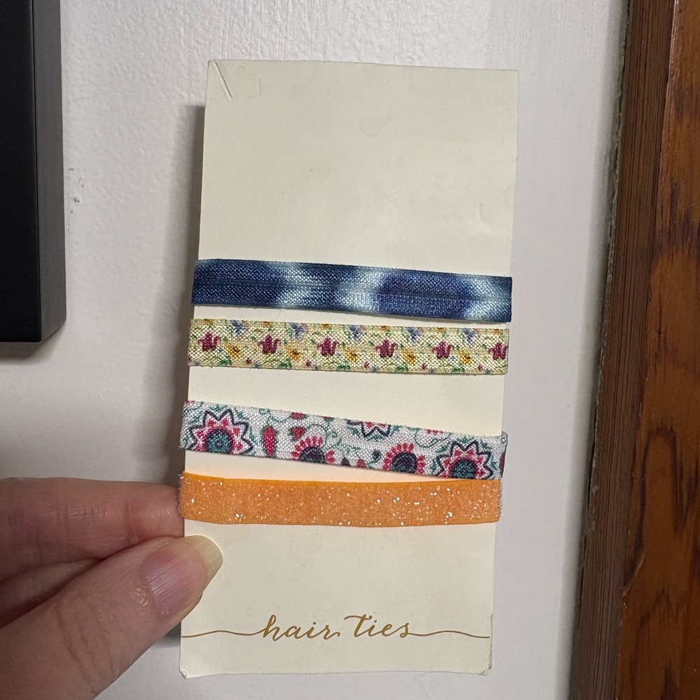 Anthropology hair ties nwt partial pack multicolor pastels brights